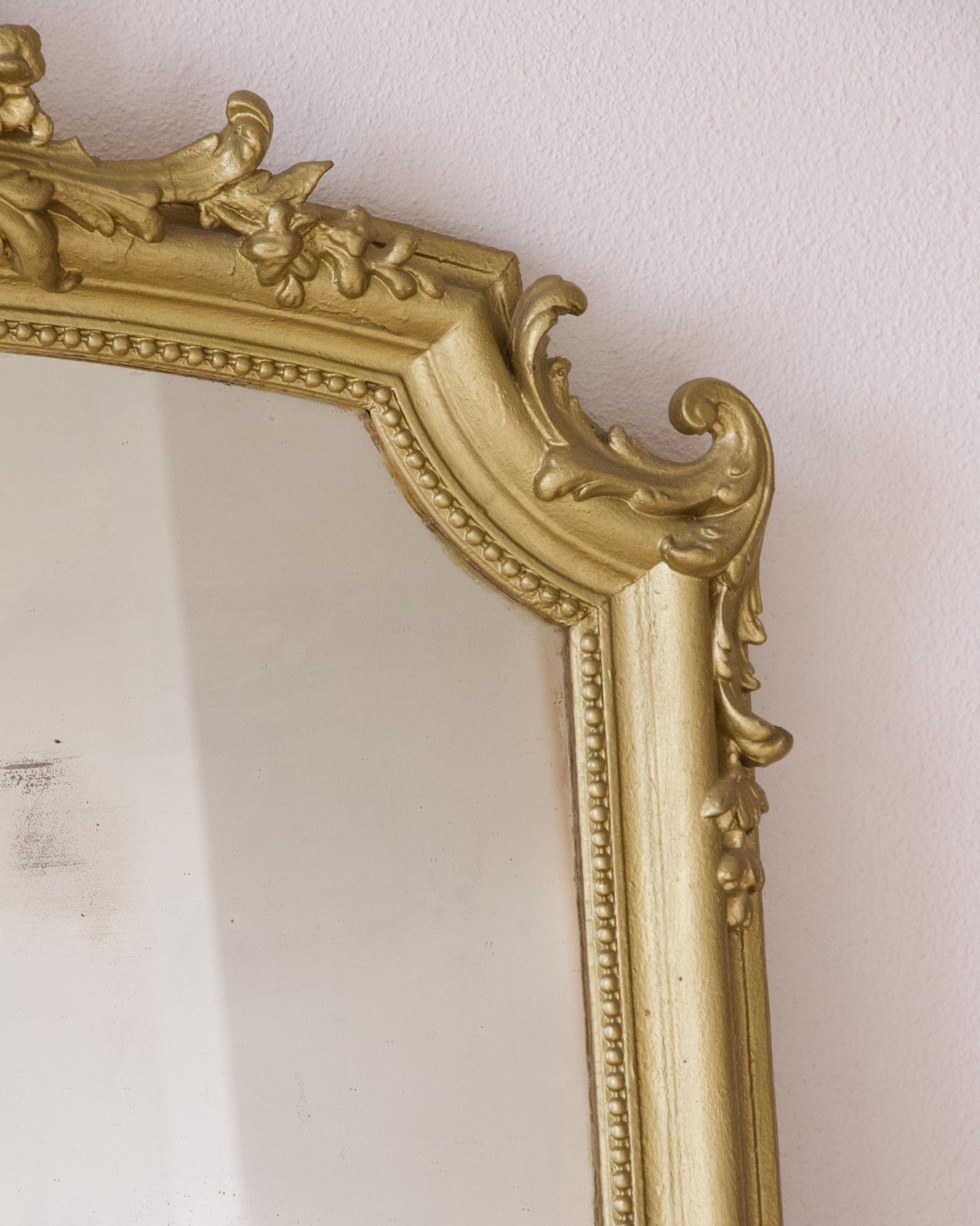 Grand miroir d'époque Napoléon III doré - Brocante Vannes Décoration Meuble Vintage