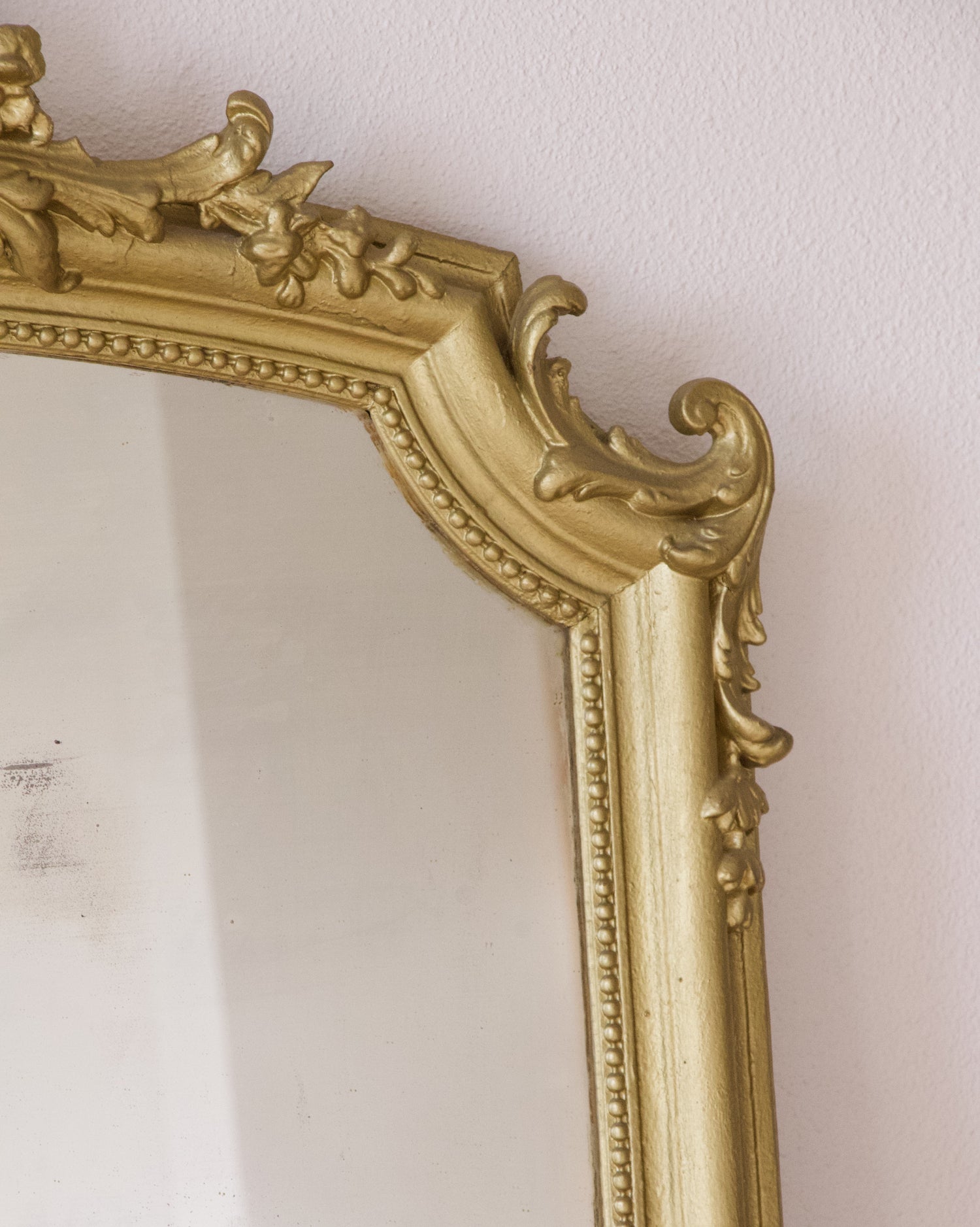 Grand miroir d'époque Napoléon III doré - Brocante Vannes Décoration Meuble Vintage