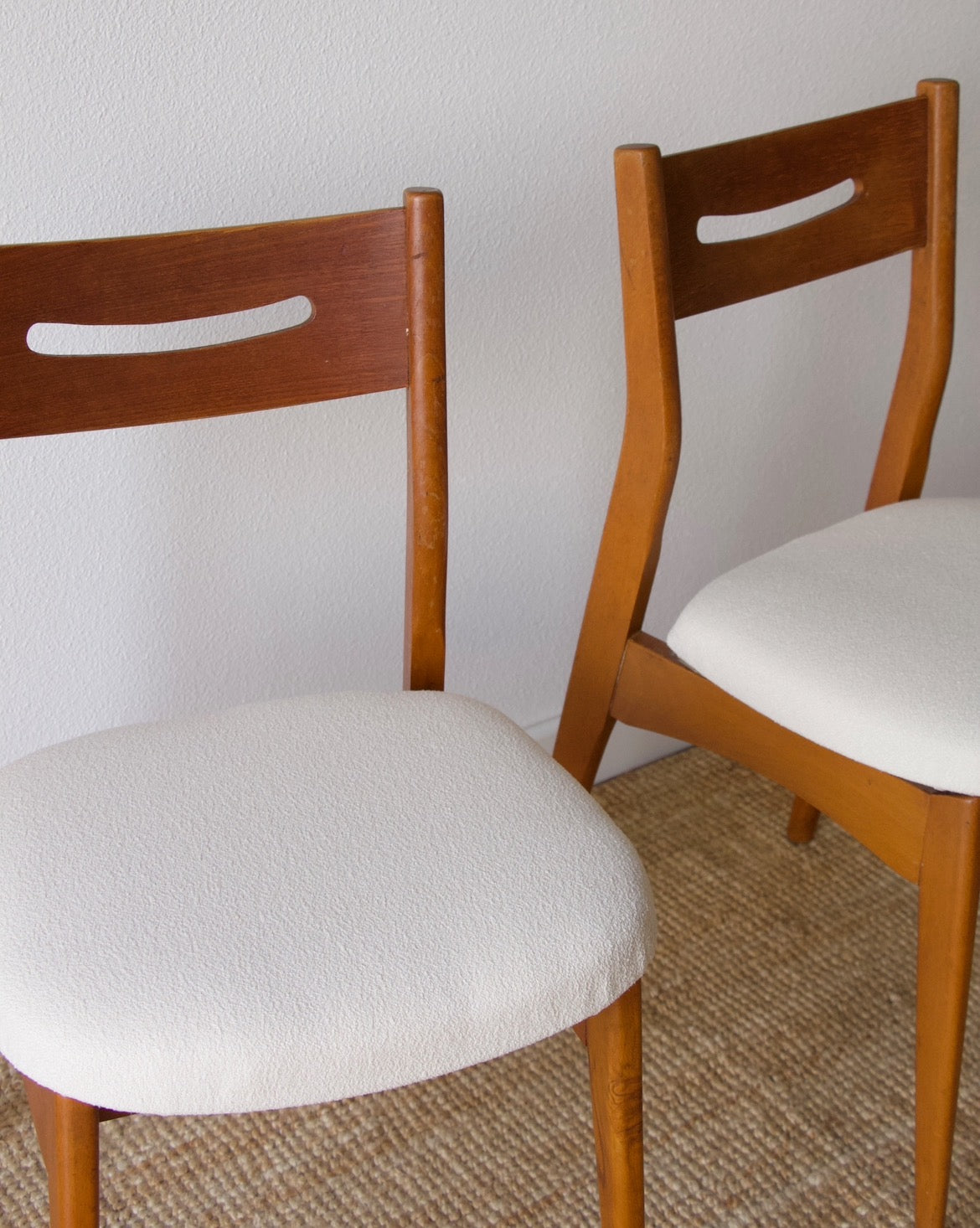 Paire de chaises style scandinave années 60 - Brocante Vannes Mobilier & Décoration Vintage