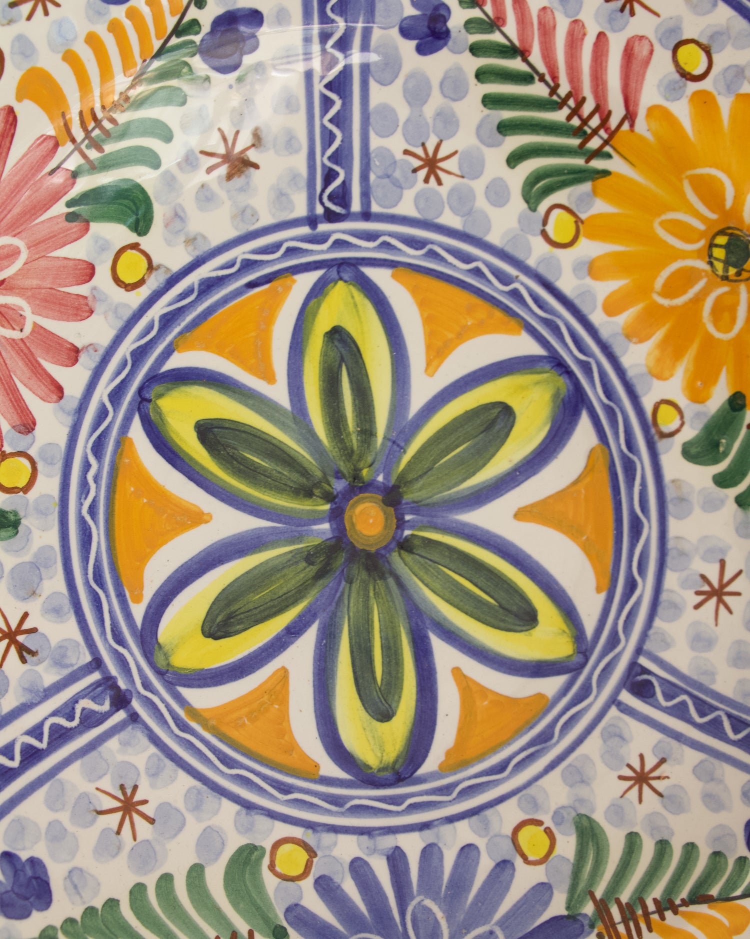 Assiette décorative fleurs Brocante en ligne Pépites Déco Vintage Vannes