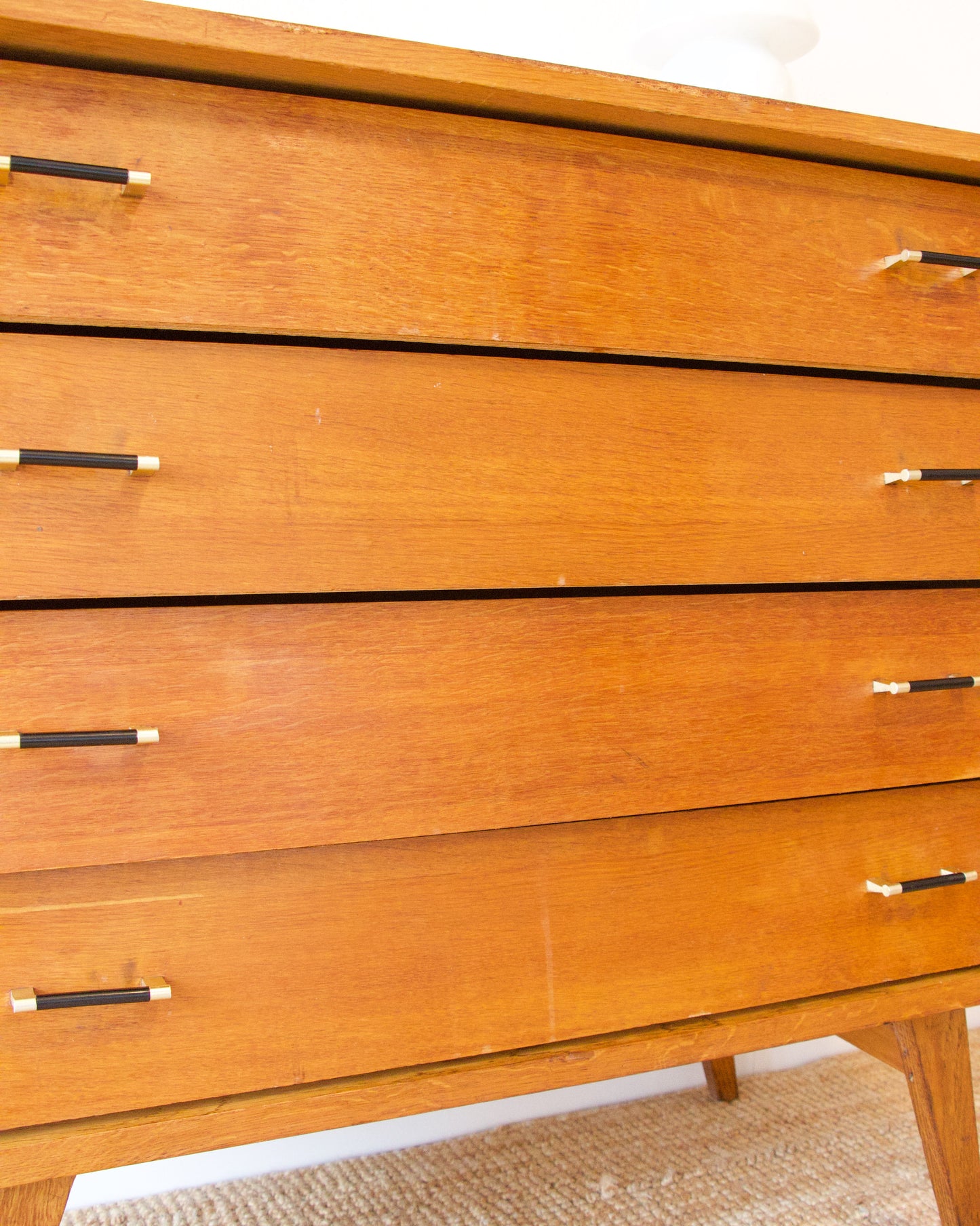 Commode pieds compas vintage années 60