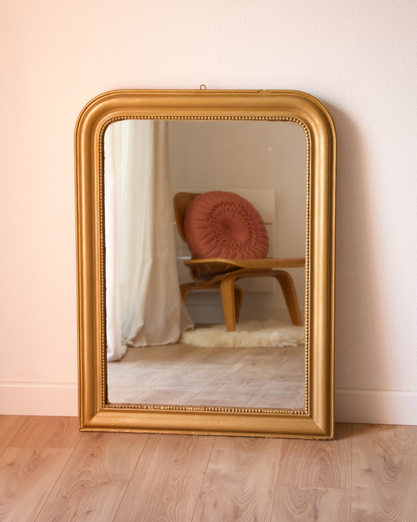 Ancien miroir vintage Louis-Philippe doré - Pépites Déco Vintage Brocante en ligne Vannes