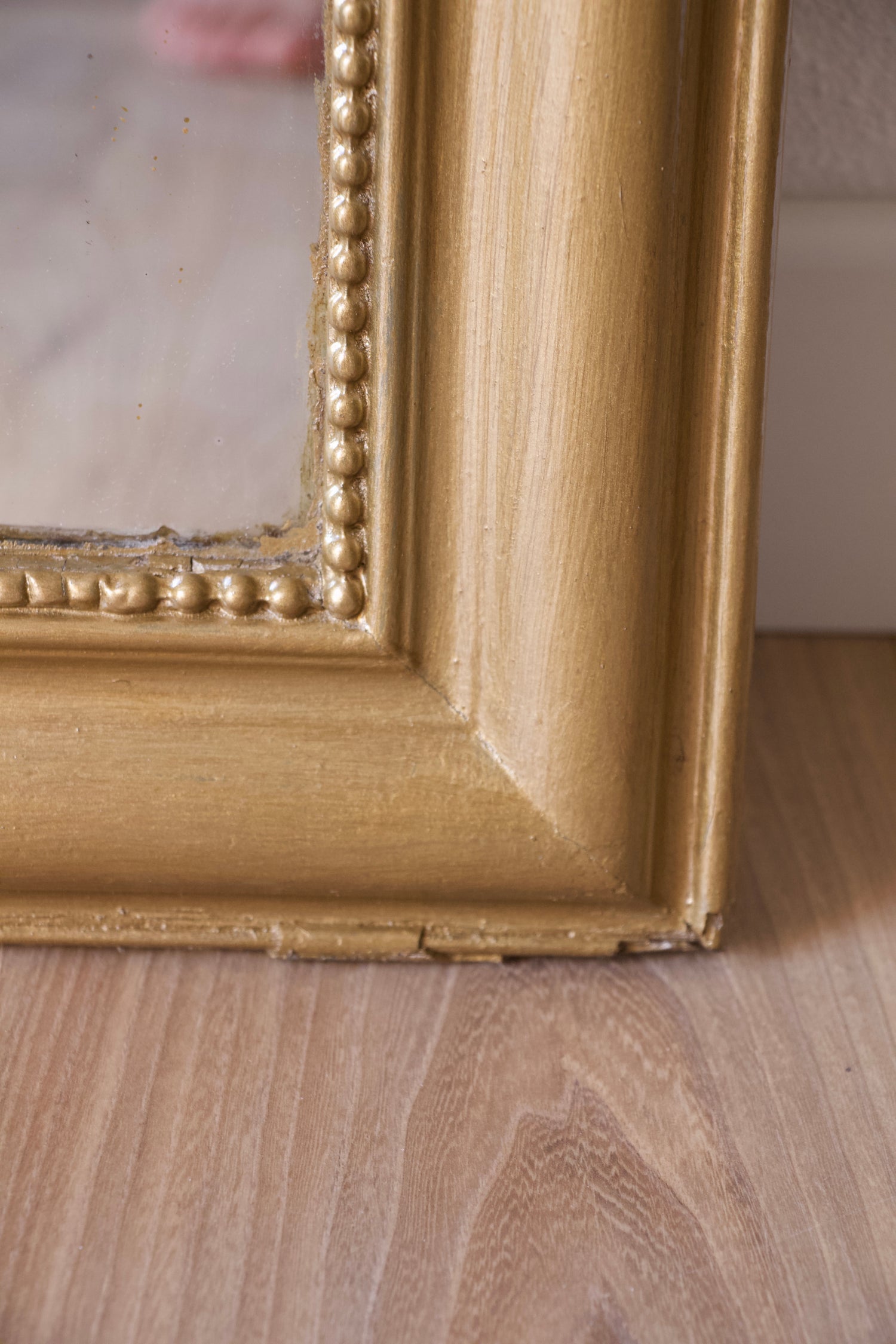 Ancien miroir vintage Louis-Philippe doré - Pépites Déco Vintage Brocante en ligne Vannes