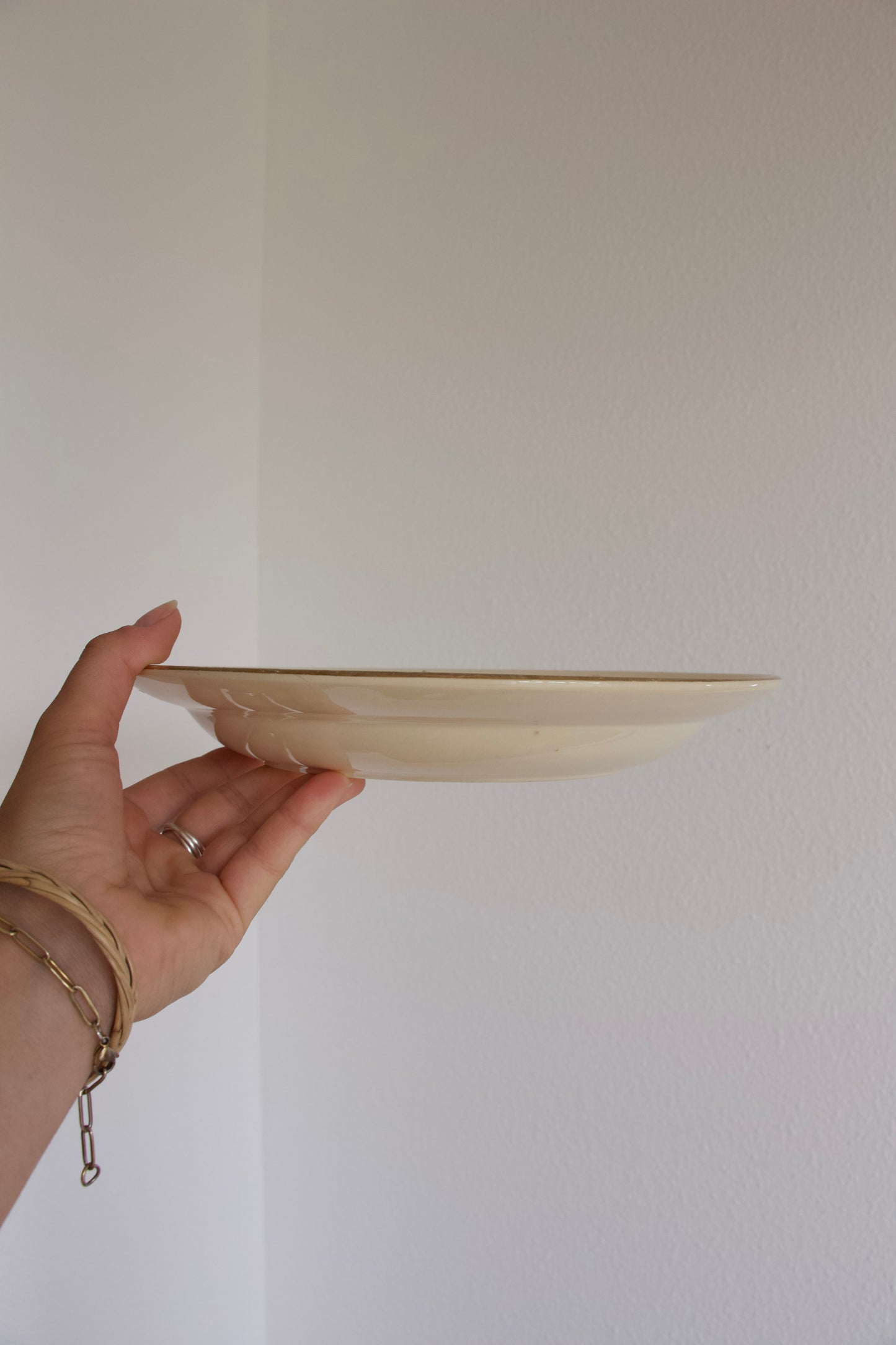 Set de 5 assiettes creuses fleuries Moulin des loups vintage