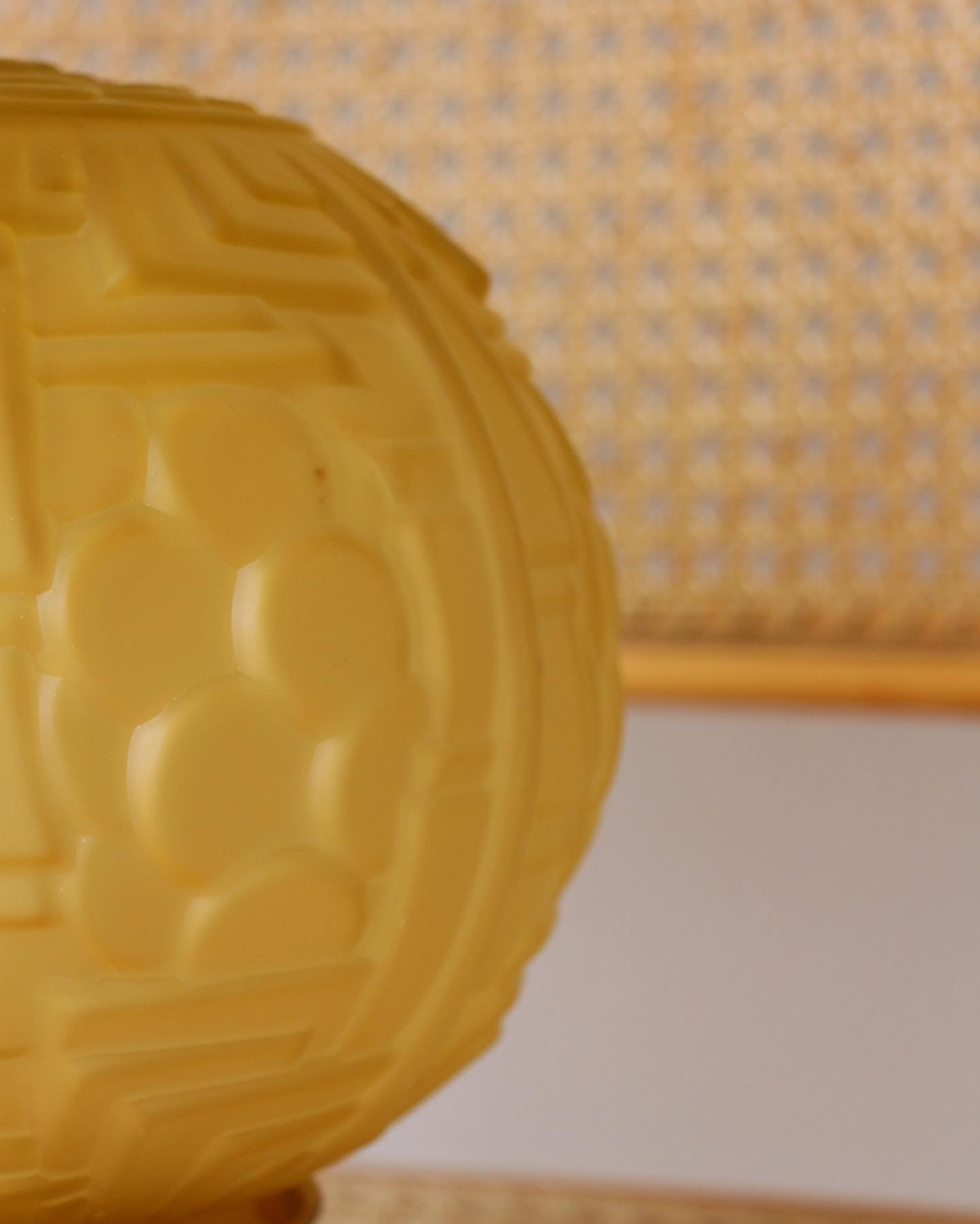 Lampe à poser globe vintage art déco - Pépites Décoration Mobilier - Brocante Vannes