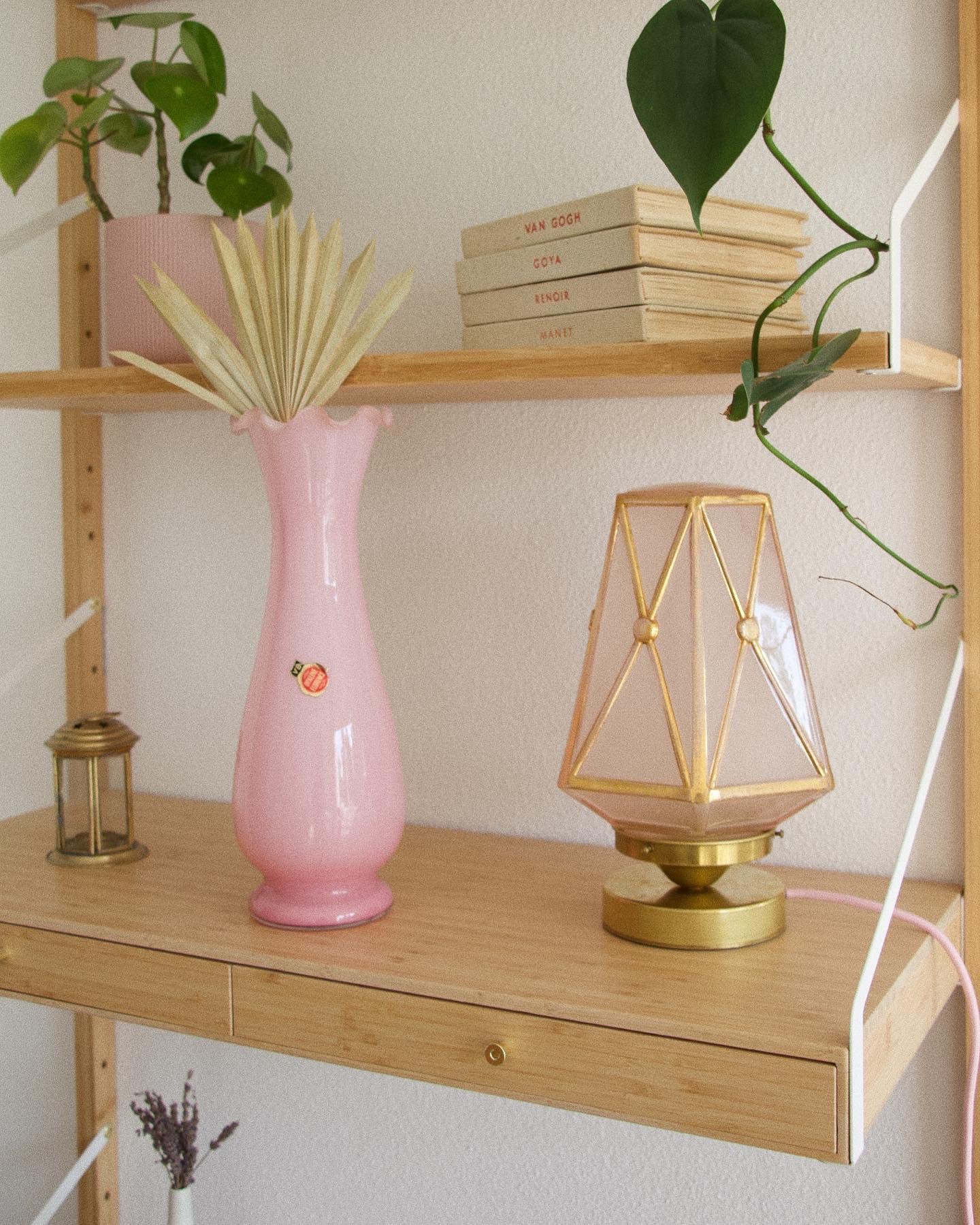 Vase vintage opaline de Florence, made in Italy - Brocante Vannes Décoration Meubles Vintage