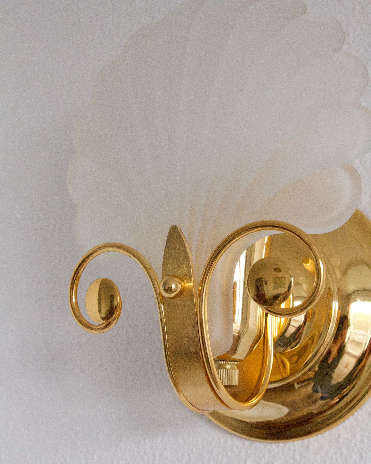 Applique murale vintage forme coquillage années 70/80 - Brocante Vannes Décoration & Meubles Vintage