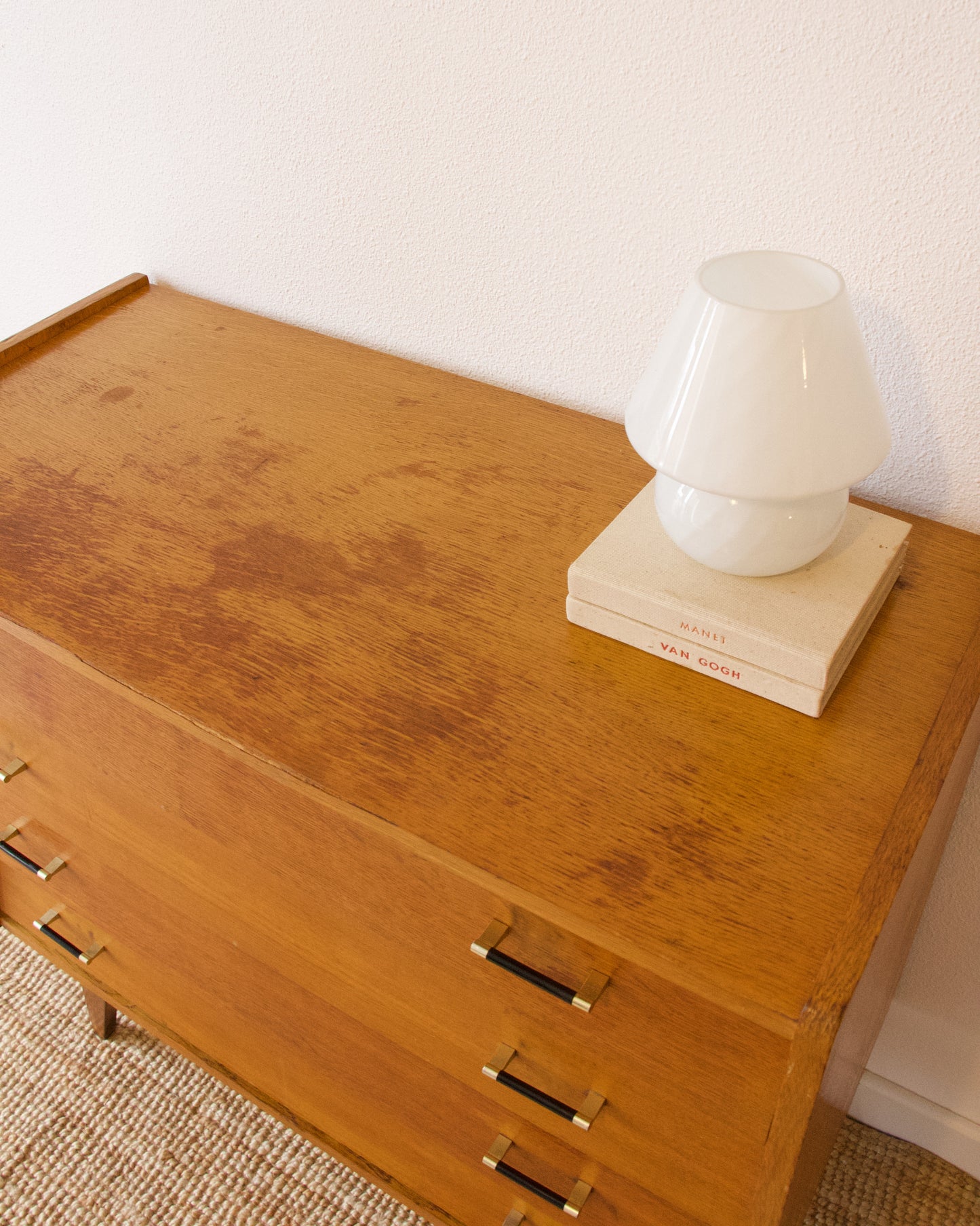 Commode pieds compas vintage années 60