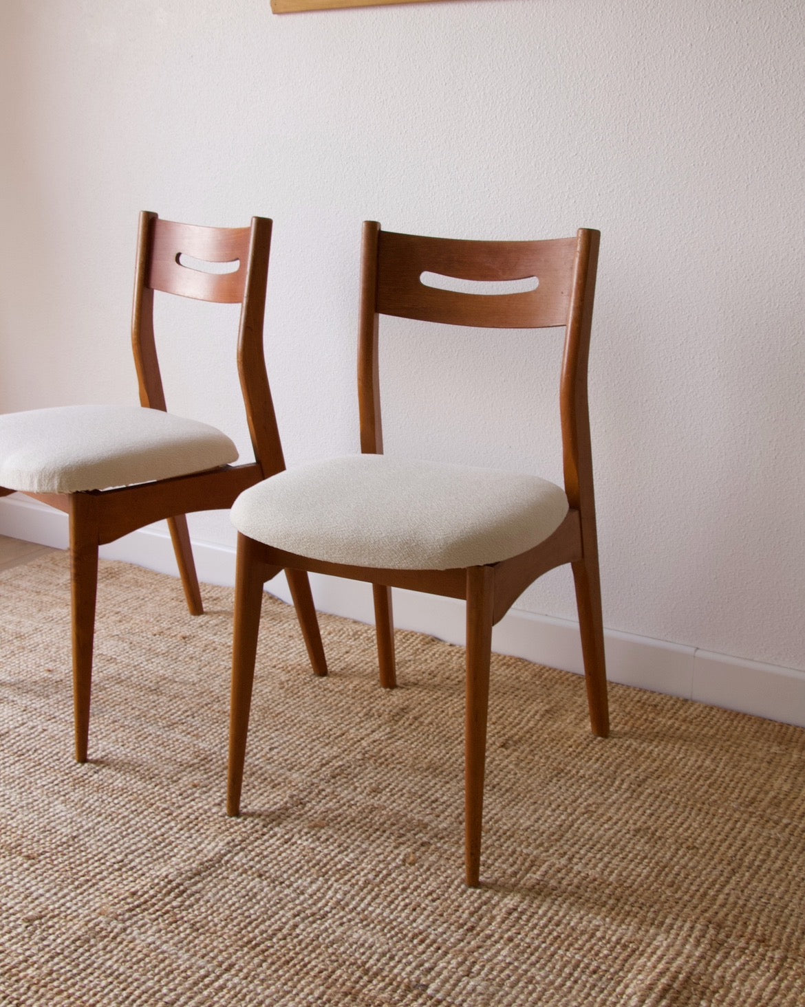 Paire de chaises style scandinave années 60 - Brocante Vannes Mobilier & Décoration Vintage