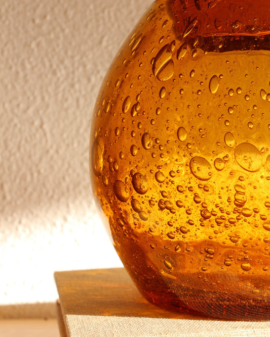 Bonbonnière verre soufflé de la verrerie La Rochère - Pépites Brocante Vannes Décoration Vintage