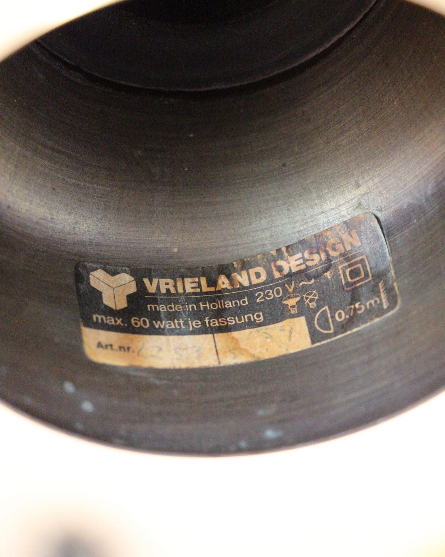 Applique murale bois laiton Vrieland Design 80s - Brocante Vannes Décoration Vintage