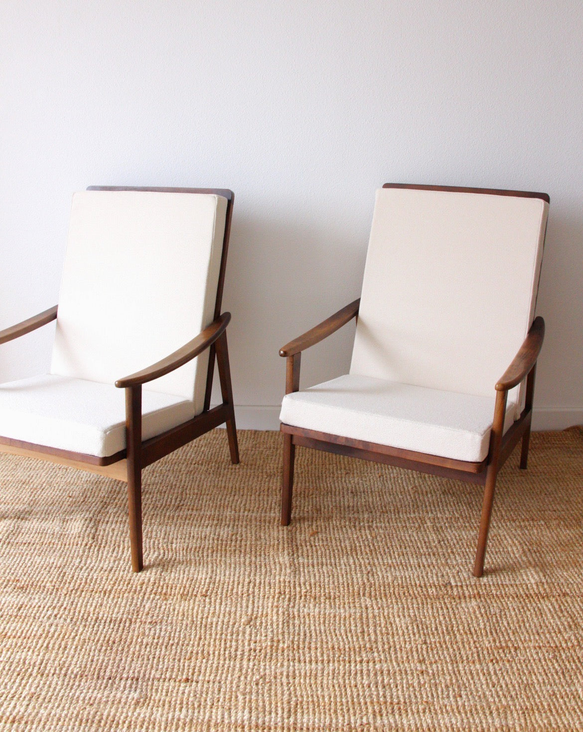 Paire de fauteuils scandinave années 60 - Brocante Vannes Mobilier Décoration Vintage