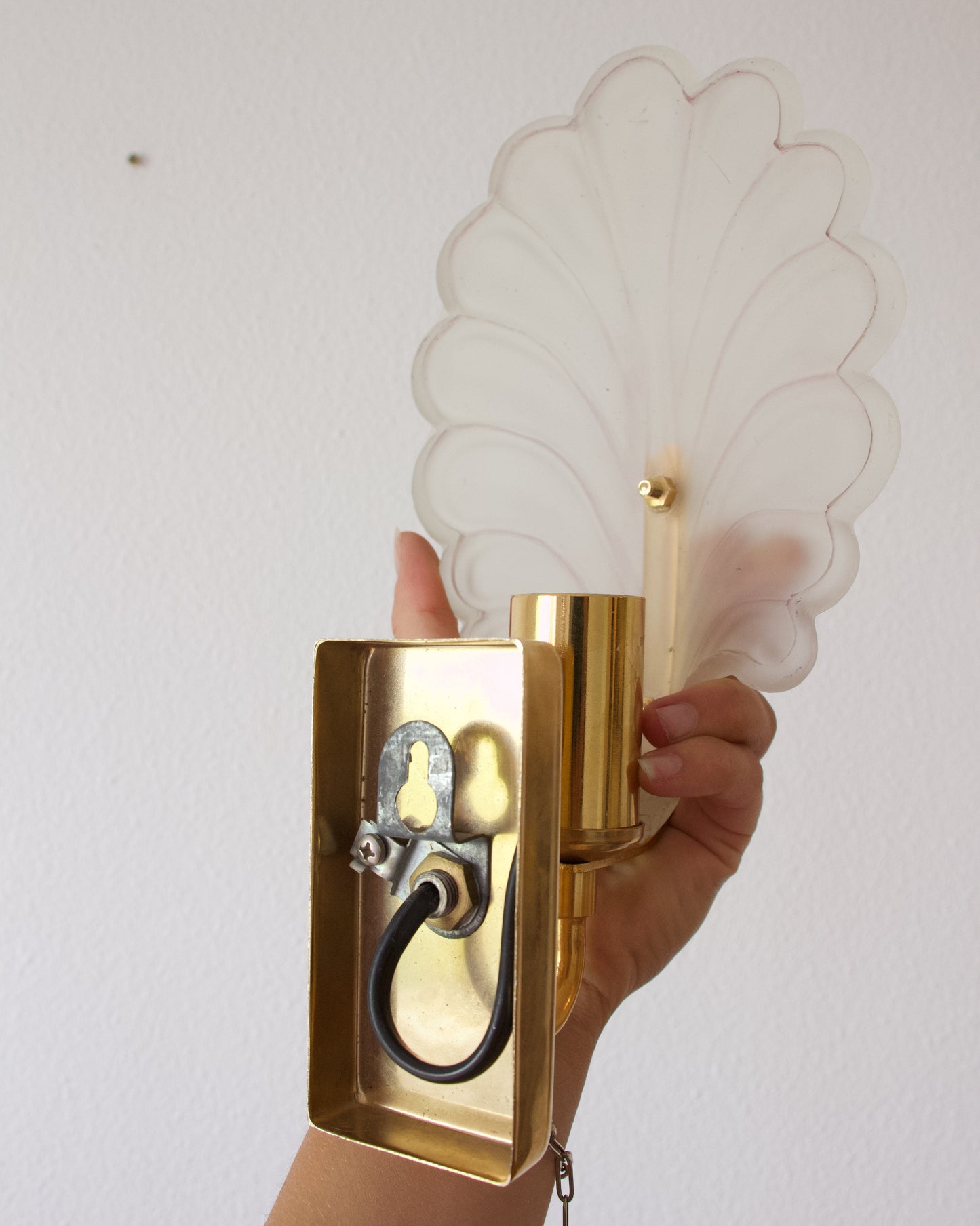 Paire d’appliques vintage, années 70 - Pépites Décoration Mobilier Vintage Brocante Vannes