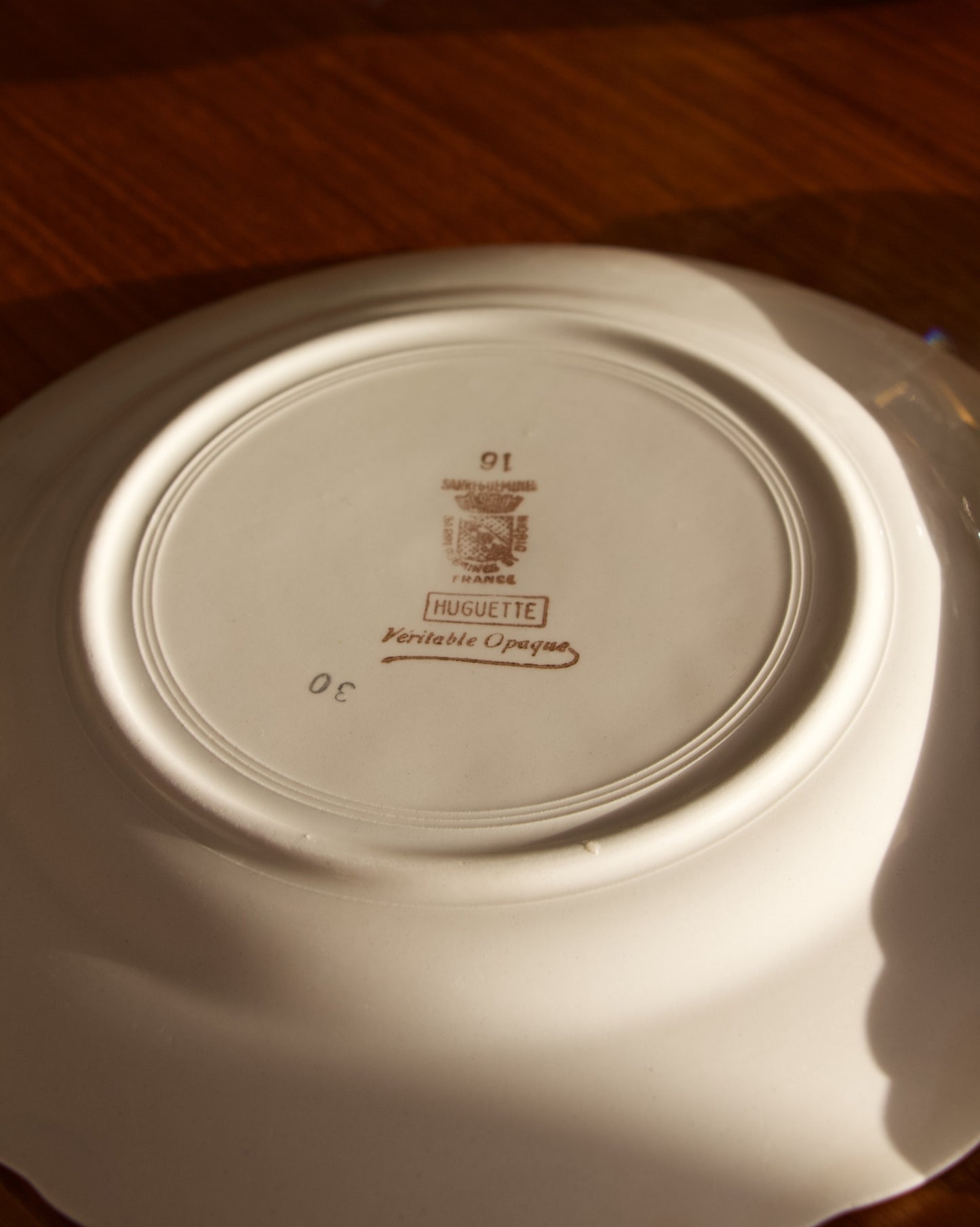 Lot de 5 assiettes à dessert vintage - Brocante Vannes - Décoration vintage