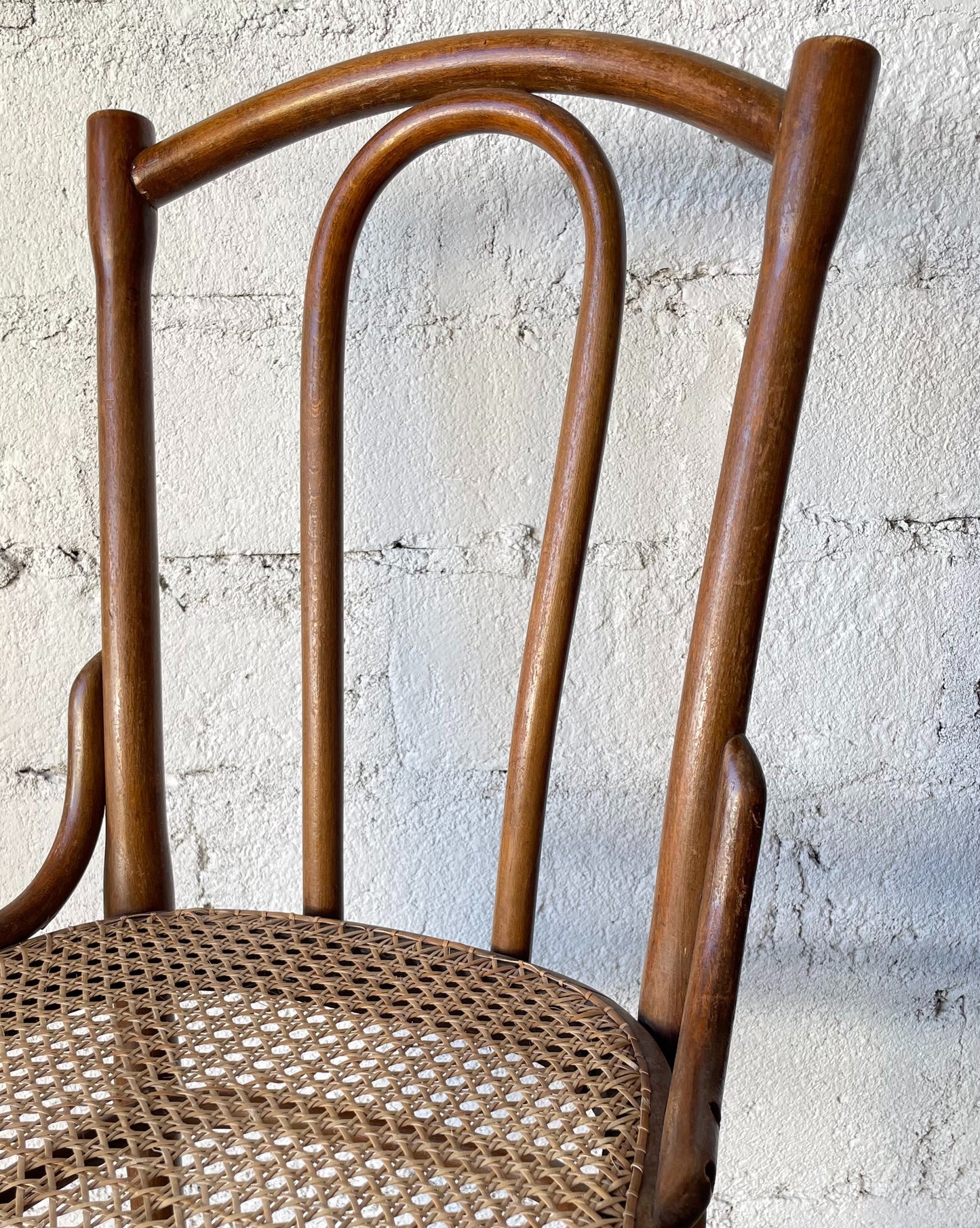 Chaise Bistrot Thonet hêtre courbé et cannage Pépites Déco Vintage Vannes